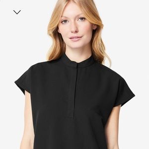Figs Rafaela Black Scrub Top, XXS